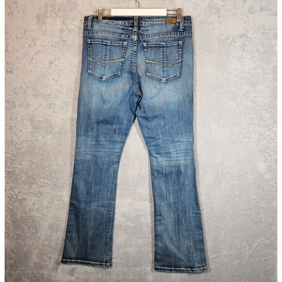 BKE Payton Universal Fit Mid-Rise Bootcut Jeans Womens 33x33.5 Medium Wash - Picture 2 of 16
